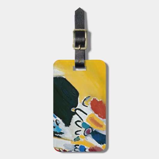 Kandinsky Impression IIIコンサート抽象芸術絵画ズ ラゲッジタグ (正面縦)