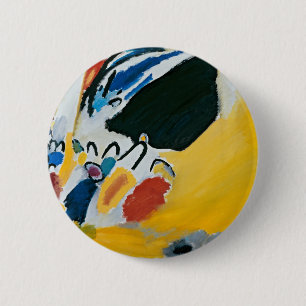 Kandinsky Impression IIIコンサート抽象芸術絵画ズ 缶バッジ