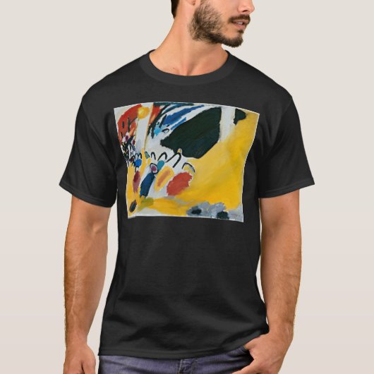 Kandinsky Impression IIIコンサート抽象芸術絵画ズ Tシャツ (正面)
