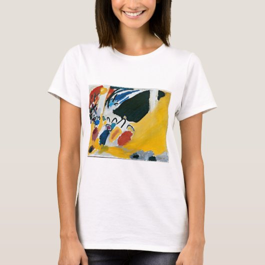 Kandinsky Impression IIIコンサート抽象芸術絵画ズ Tシャツ (正面)