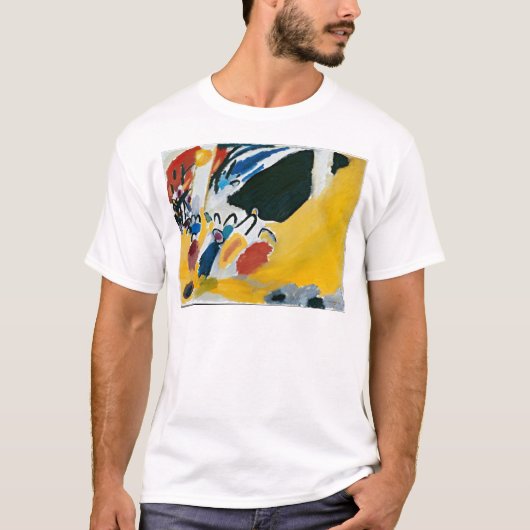 Kandinsky Impression IIIコンサート抽象芸術絵画ズ Tシャツ (正面)