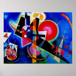 Kandinsky In Blue抽象芸術絵画のアートポスター ポスター