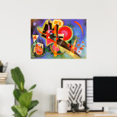 Kandinsky - In Blue, abstract art, ポスター (ホームオフィス)