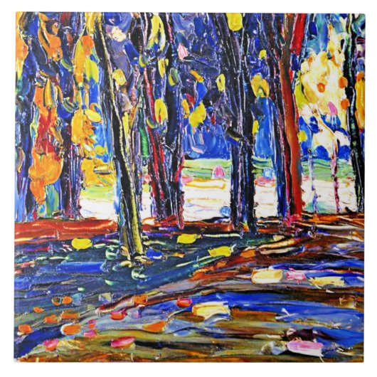 Kandinsky - In the Park of St. Cloud - Autumn II タイル (正面)