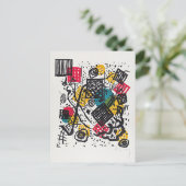 Kandinsky - Kleine Welten V, ポストカード (スタンド正面)
