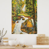 Kandinsky - Kochel: Waterfall I, ポスター (キッチン)