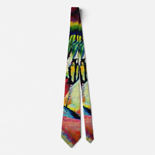 Kandinsky - Landscape with Rain ネクタイ (正面)