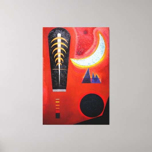 KANDINSKY - LOOSE IN RED (Loose im Rot) - 1925 - キャンバスプリント (正面)