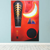 KANDINSKY - LOOSE IN RED (Loose im Rot) - 1925 - キャンバスプリント (インサイチュ (ウッドフロア))