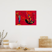 Kandinsky Mit und Gegen Abstract Painting Poster ポスター (キッチン)