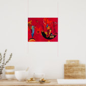Kandinsky Mit und Gegen Abstract Painting Poster ポスター (キッチン)