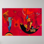 Kandinsky Mit und Gegen Abstract Painting Poster ポスター (正面)
