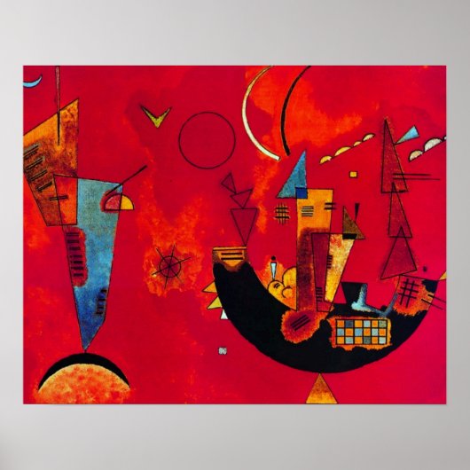 Kandinsky Mit und Gegen Abstract Painting Poster ポスター (正面)