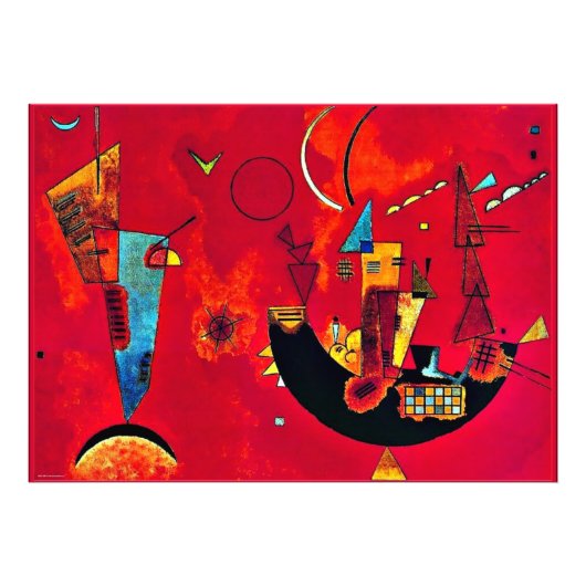 Kandinsky - Mit und Gegen (With and Against) フォトプリント (正面)