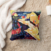 Kandinsky - Murnau with Rainbow, landscape art クッション (ブランケット)