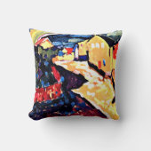 Kandinsky - Murnau with Rainbow, landscape art クッション (正面)