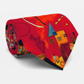 Kandinsky Red Black  Abstract Art ネクタイ (ロール)