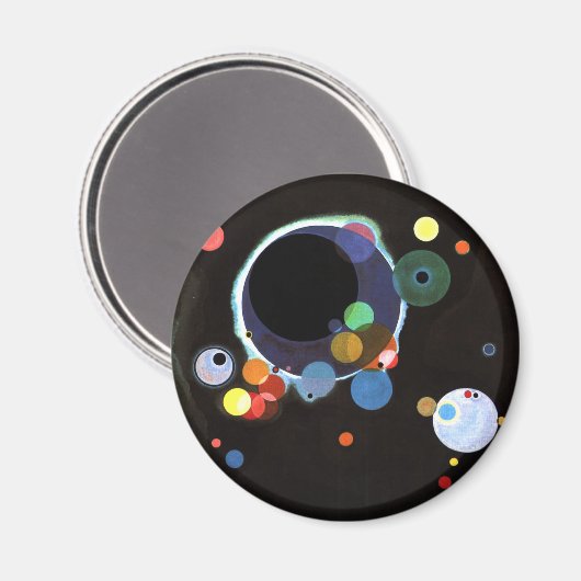 Kandinsky - Several Circles, マグネット (正面/裏面)