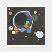Kandinsky - Several Circles, famous abstract art スタンダードランチョンナプキン (正面)