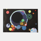Kandinsky - Several Circles, famous abstract art ドアマット (正面)