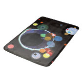 Kandinsky - Several Circles, famous abstract art バスマット (アングル)