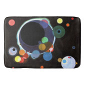 Kandinsky - Several Circles, famous abstract art バスマット (正面)