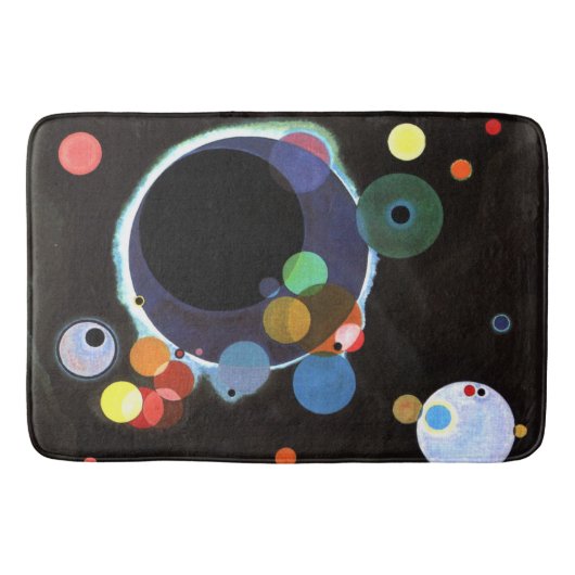 Kandinsky - Several Circles, famous abstract art バスマット (正面)