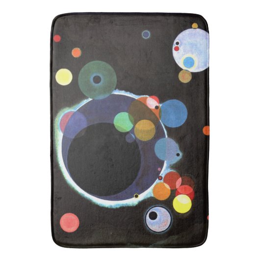 Kandinsky - Several Circles, famous abstract art バスマット (正面縦)