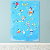 KANDINSKY - SKY BLUE (Bleu de Ciel) - 1940 - キャンバスプリント (インサイチュ (ウッドフロア))