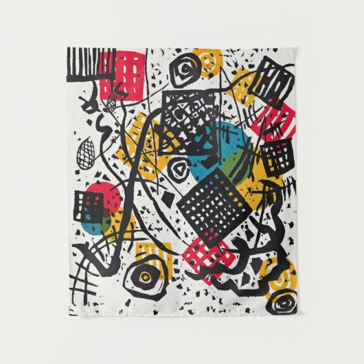 Kandinsky - Small Worlds V,抽象芸術アート タペストリー (正面)