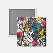 Kandinsky - Small Worlds V,抽象芸術アート マグネット (正面/裏面)
