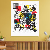 KANDINSKY - SMALL WORLDS V - 1922 – バウハウス – キャンバスプリント (インサイチュ (リビング))