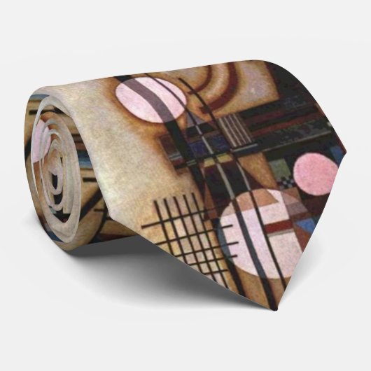 Kandinsky Softened Construction Abstract Art ネクタイ (ロール)