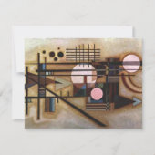Kandinsky Softened Construction Flat Card (正面)
