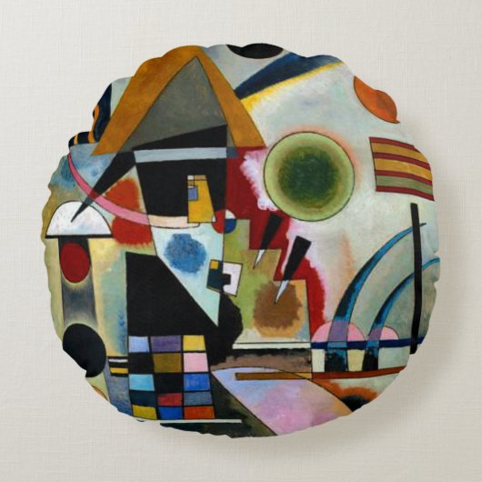 Kandinsky - Swinging ラウンドクッション (正面)