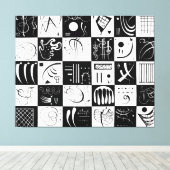 KANDINSKY - THIRTY (Dreisig - Trente) - 1937 - キャンバスプリント (インサイチュ (ウッドフロア))