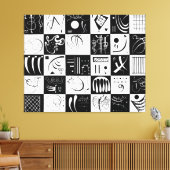 KANDINSKY - THIRTY (Dreisig - Trente) - 1937 - キャンバスプリント (インサイチュ (リビング))