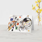 Kandinsky Tranverseライン挨拶状 カード (黄色い花)