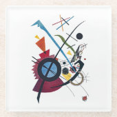 Kandinsky Violet Bauhaus Coaster ガラスコースター (正面)