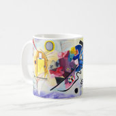 Kandinsky – Yellow–Red–Blue - Custom Tex コーヒーマグカップ (正面左)