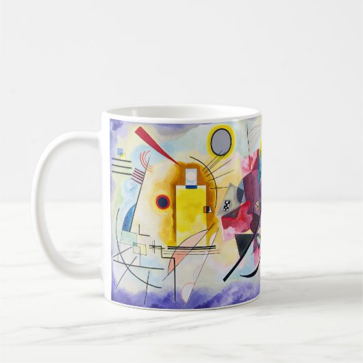 Kandinsky – Yellow–Red–Blue - Custom Tex コーヒーマグカップ (左)