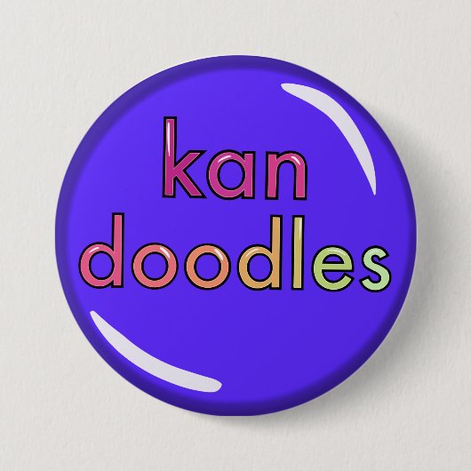 ©kandoodlesピンボタン 缶バッジ (正面)