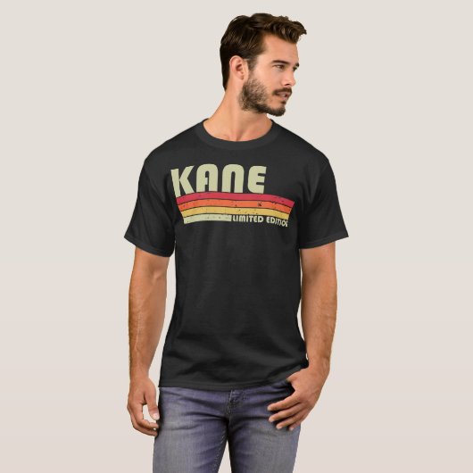 KANEギフト名パーソナライズされたおもしろいレトロヴィンテージ Tシャツ (正面フル)