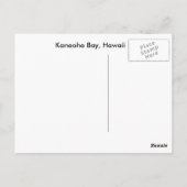 Kaneohe、ハワイ ポストカード (裏面)