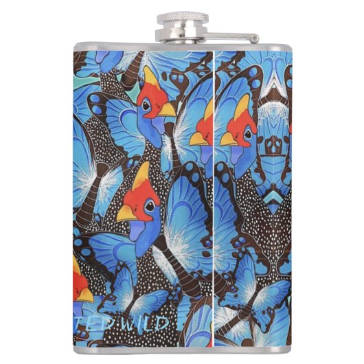 Kanga Blue Hip Flask フラスク (裏面)