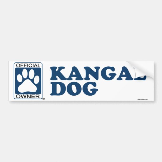 Kangal犬の青 バンパーステッカー (正面)