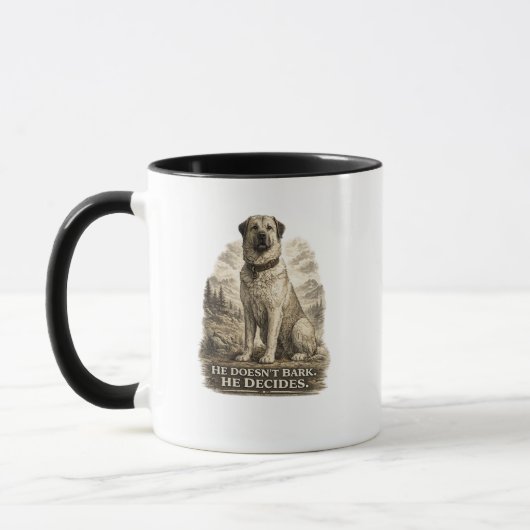 Kangal – He Doesn’t Bark He Decides マグカップ (左)