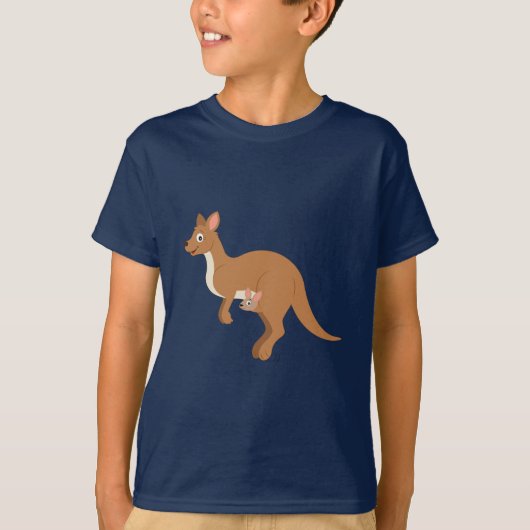 KangarooおよびJoeyママ Tシャツ (正面)