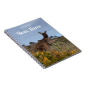 Kangarooオーストラリア黄色春の花写真 ノートブック (右側)