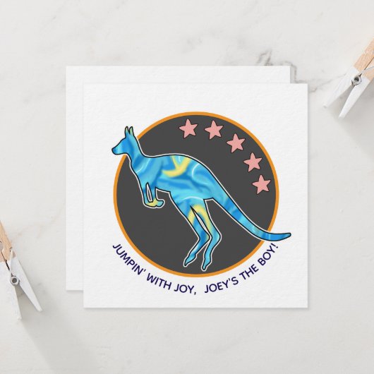 kangaroo 招待状 (正面/裏面インサイチュ)